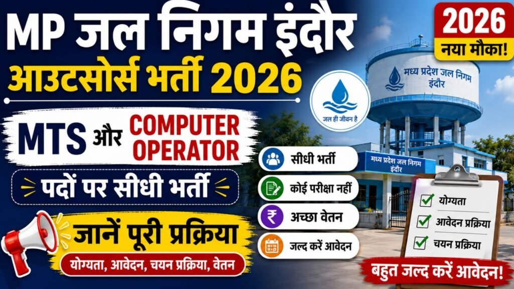 MP Jal Nigam OutSource Vacancy Indor 2026