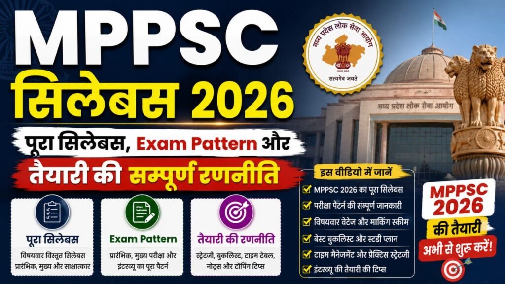 MPPSC Syllabus 2026 in Hindi