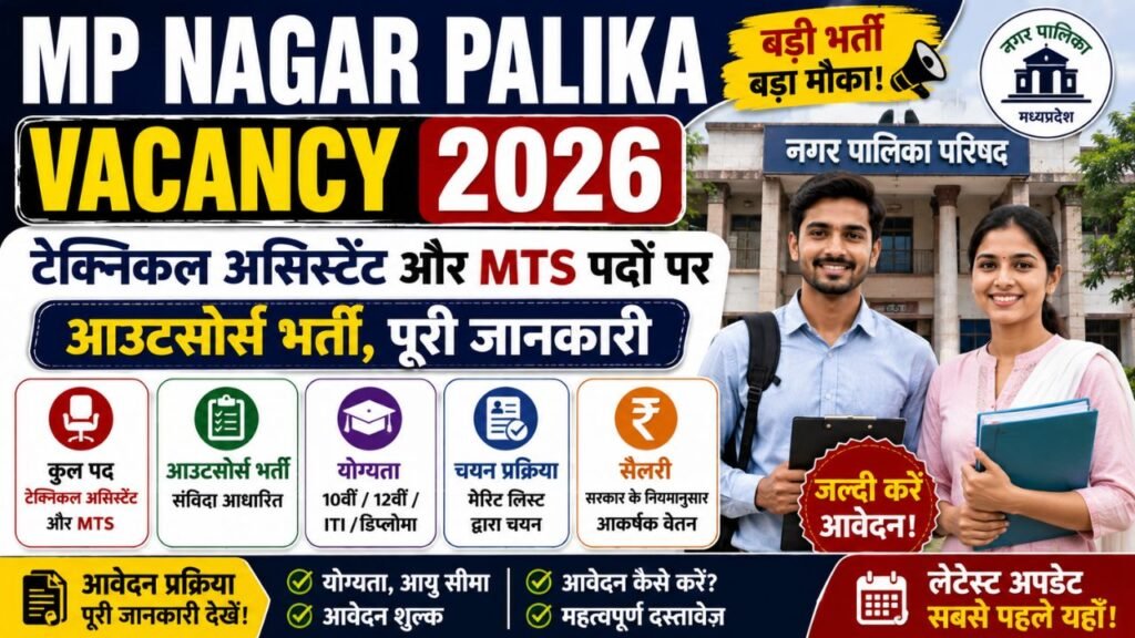 MP Nagar Palika Vacancy 2026